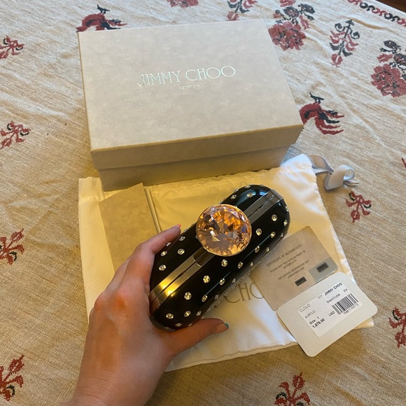 Acrylic Crystals Jimmy Choo Clutch - Picture 3 of 5